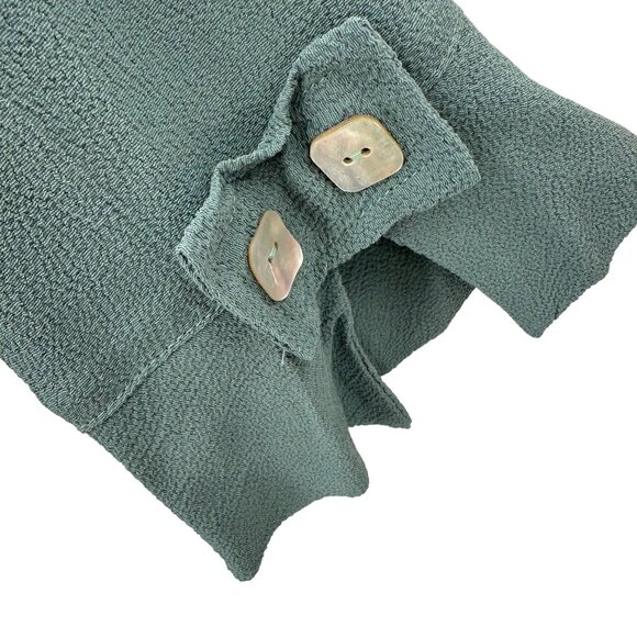 Niche Nilgun Derman Womens Sage 3/4 Sleeve 100% Rayon USA Made Button-Up Top M - Picture 5 of 8